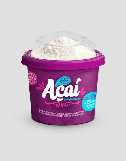 AÇAÍ COM GUARANÁ E COMPOSTO LÁCTEO